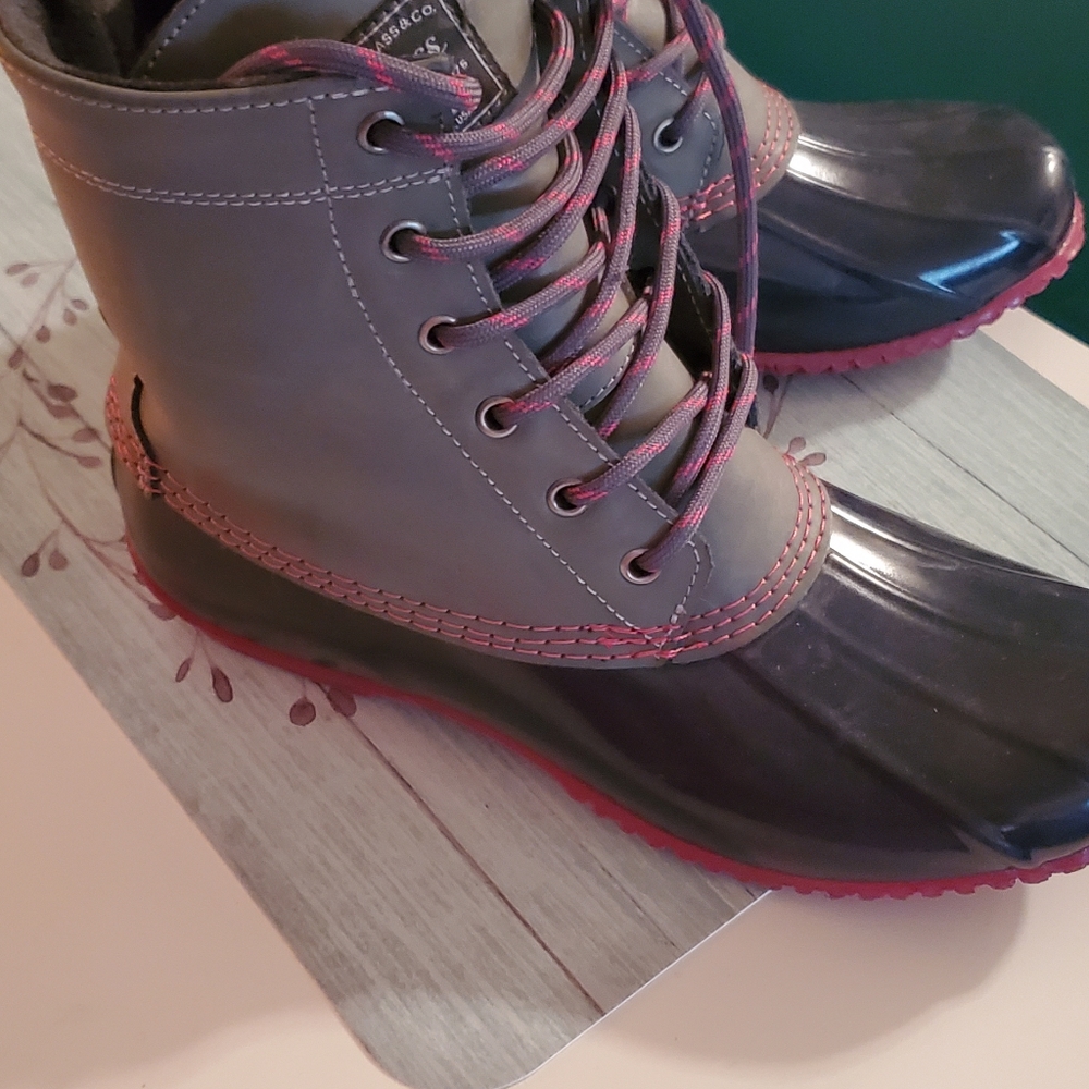 Bass Winter Pink & GrayBoots